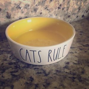 Rae Dunn cat food bowl